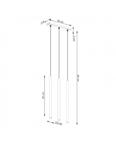Lampa wisząca PASTELO 3 zielona oliwka Sollux SL.1520
