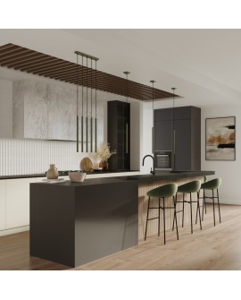 Lampa wisząca PASTELO 3P zielona oliwka Sollux SL.1521