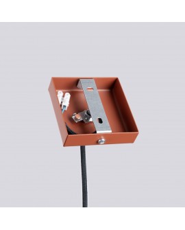 Lampa wisząca PASTELO 1 ochra czerwona Sollux SL.1524