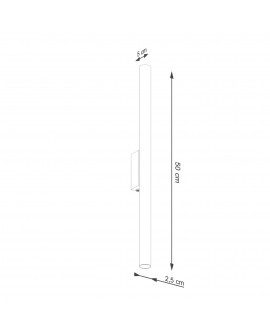 Kinkiet PASTELO 2 ochra czerwona Sollux SL.1529