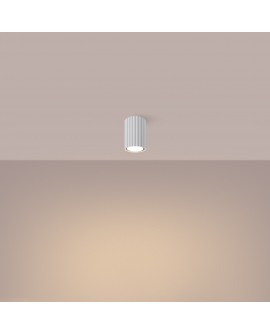 Plafon KARBON 10 biały Sollux SL.1530