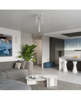 Plafon KARBON 10 biały Sollux SL.1530