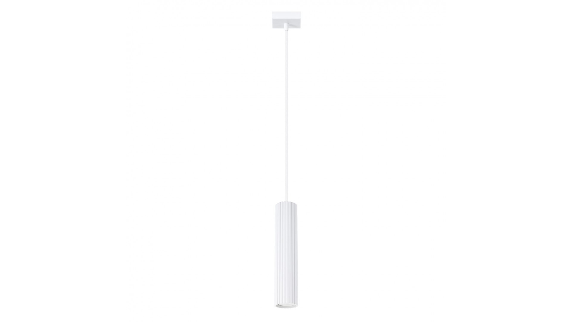 Lampa wisząca KARBON 1 biały Sollux SL.1535