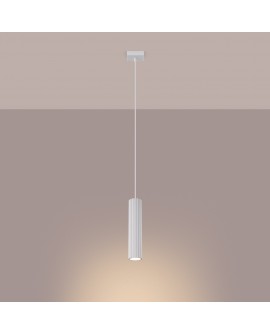 Lampa wisząca KARBON 1 biały Sollux SL.1535