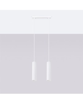 Lampa wisząca KARBON 2 biały Sollux SL.1536