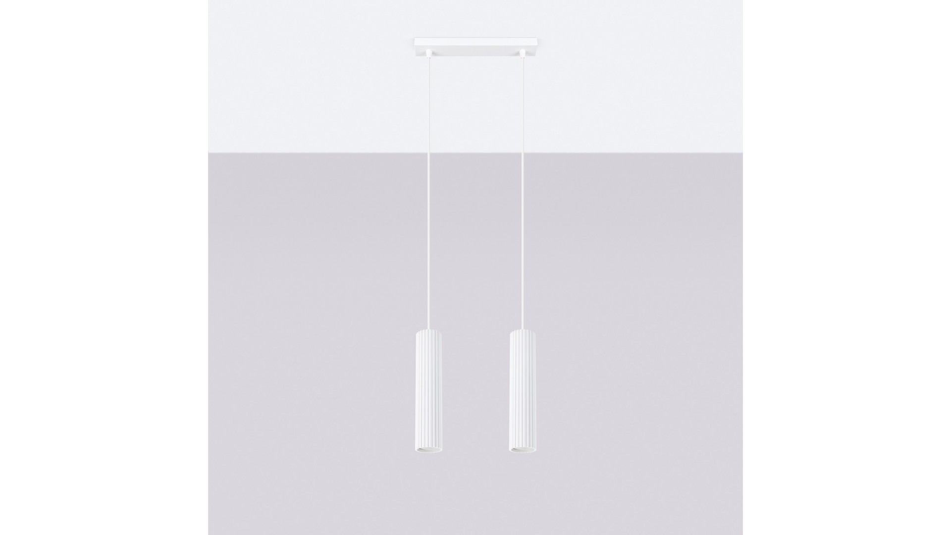Lampa wisząca KARBON 2 biały Sollux SL.1536