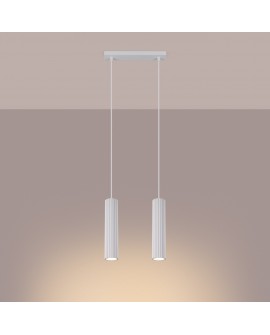 Lampa wisząca KARBON 2 biały Sollux SL.1536