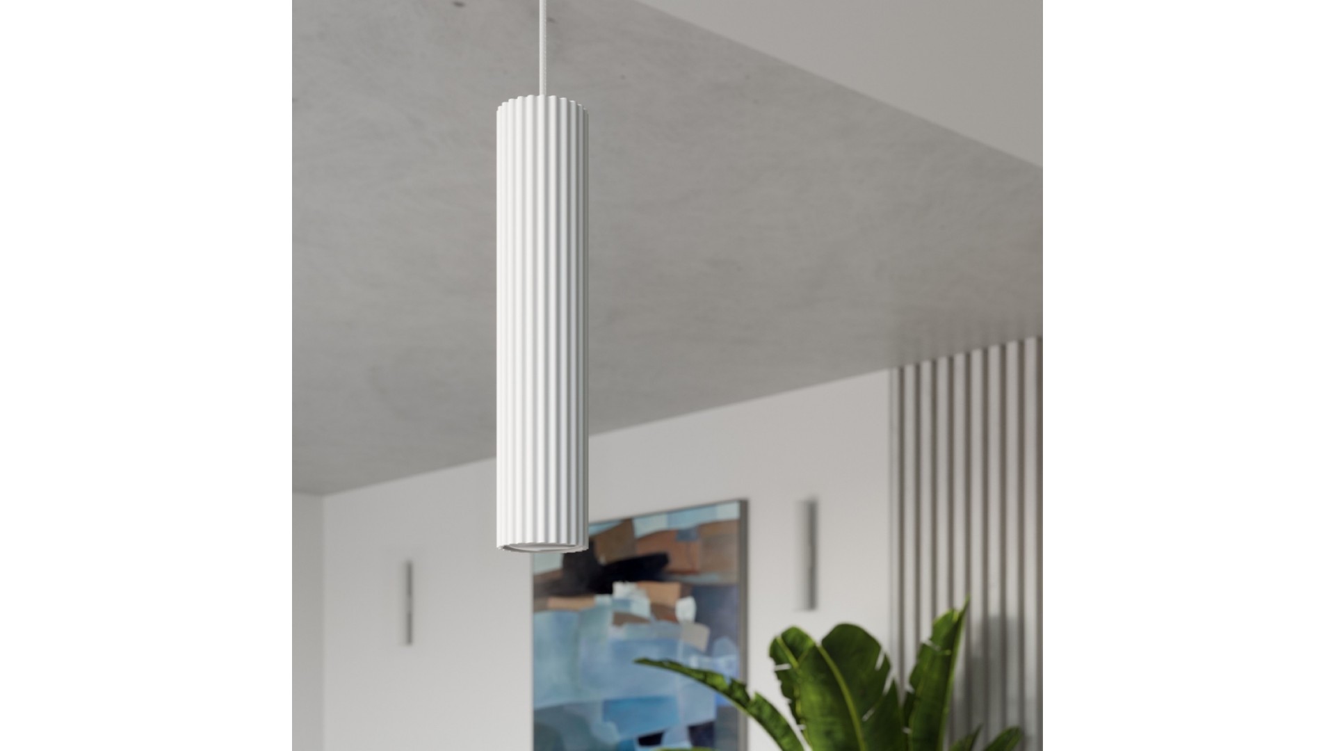 Lampa wisząca KARBON 2 biały Sollux SL.1536