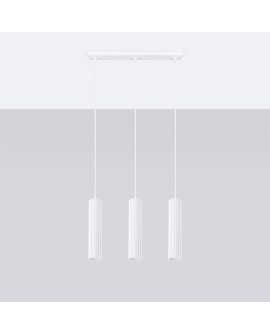 Lampa wisząca KARBON 3L biały Sollux SL.1537