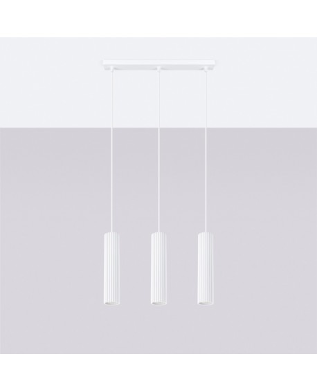 Lampa wisząca KARBON 3L biały Sollux SL.1537