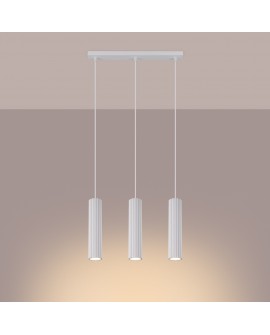 Lampa wisząca KARBON 3L biały Sollux SL.1537