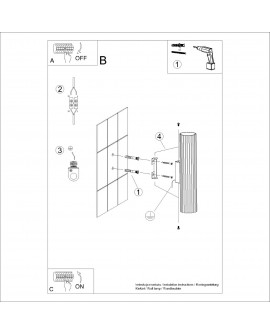 Kinkiet KARBON 30 biały Sollux SL.1539