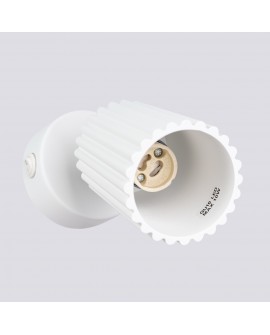 Kinkiet KARBON biały z włącznikiem Sollux SL.1541