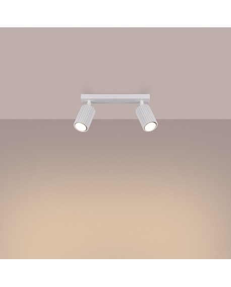 Plafon KARBON 2 biały Sollux SL.1542