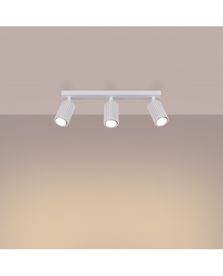 Plafon KARBON 3L biały Sollux SL.1543