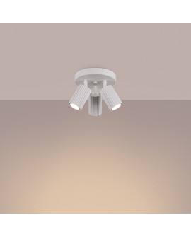 Plafon KARBON 3P biały Sollux SL.1544