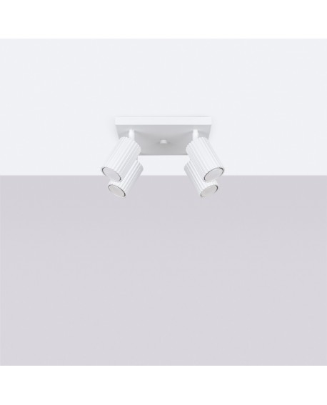 Plafon KARBON 4 biały Sollux SL.1545