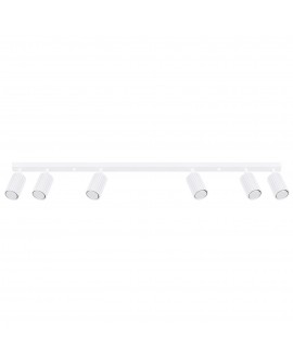 Plafon KARBON 6L biały Sollux SL.1547