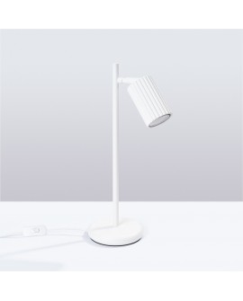 Lampa biurkowa KARBON biała Sollux SL.1548