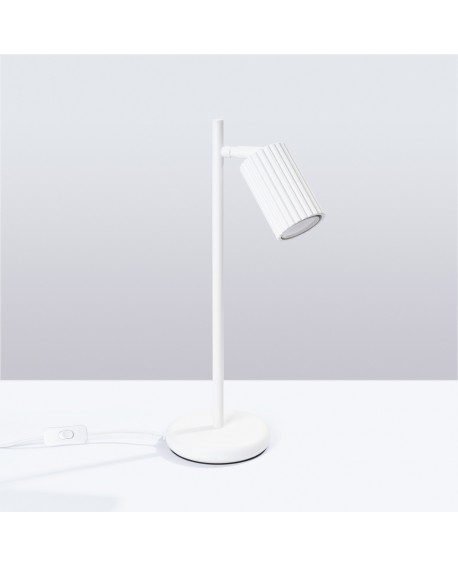 Lampa biurkowa KARBON biała Sollux SL.1548