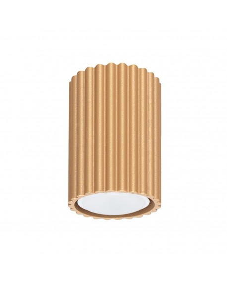 Plafon KARBON 10 złoty Sollux SL.1549