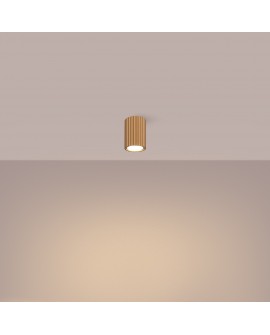 Plafon KARBON 10 złoty Sollux SL.1549