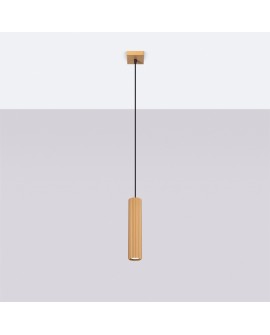 Lampa wisząca KARBON 1 złoty Sollux SL.1554