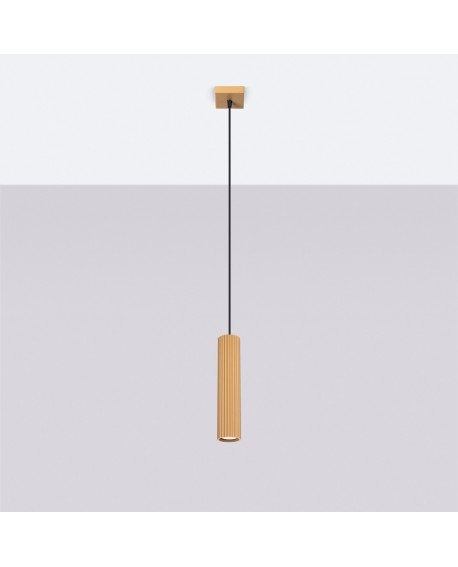 Lampa wisząca KARBON 1 złoty Sollux SL.1554