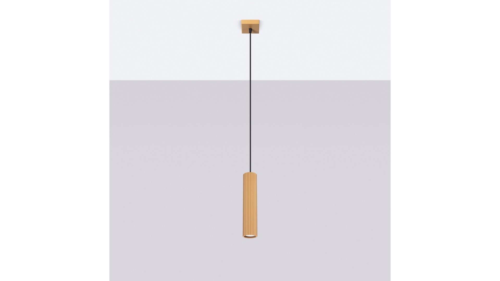 Lampa wisząca KARBON 1 złoty Sollux SL.1554