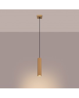 Lampa wisząca KARBON 1 złoty Sollux SL.1554