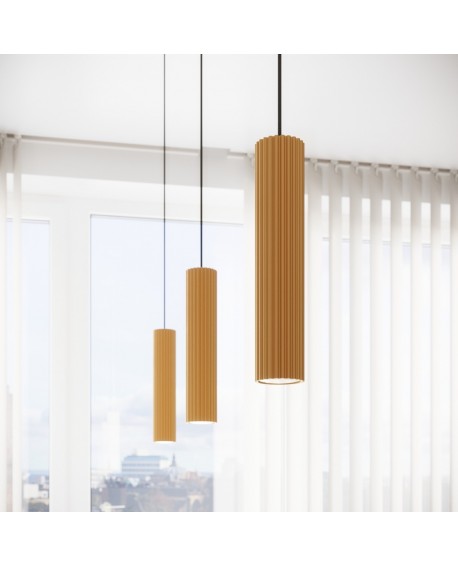 Lampa wisząca KARBON 1 złoty Sollux SL.1554