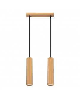 Lampa wisząca KARBON 2 złoty Sollux SL.1555