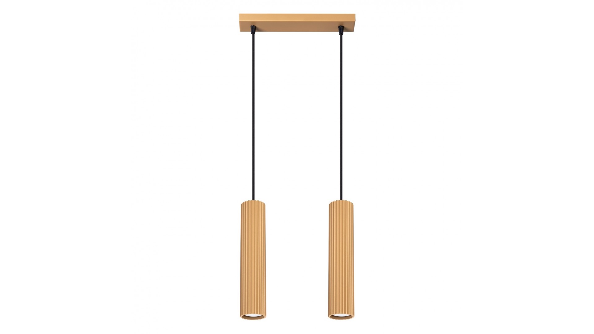 Lampa wisząca KARBON 2 złoty Sollux SL.1555