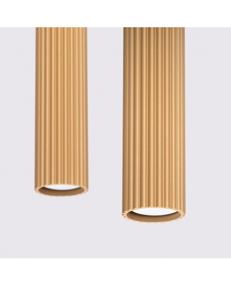 Lampa wisząca KARBON 2 złoty Sollux SL.1555