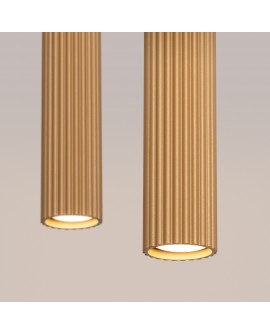 Lampa wisząca KARBON 2 złoty Sollux SL.1555