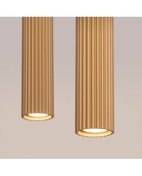 Lampa wisząca KARBON 2 złoty Sollux SL.1555