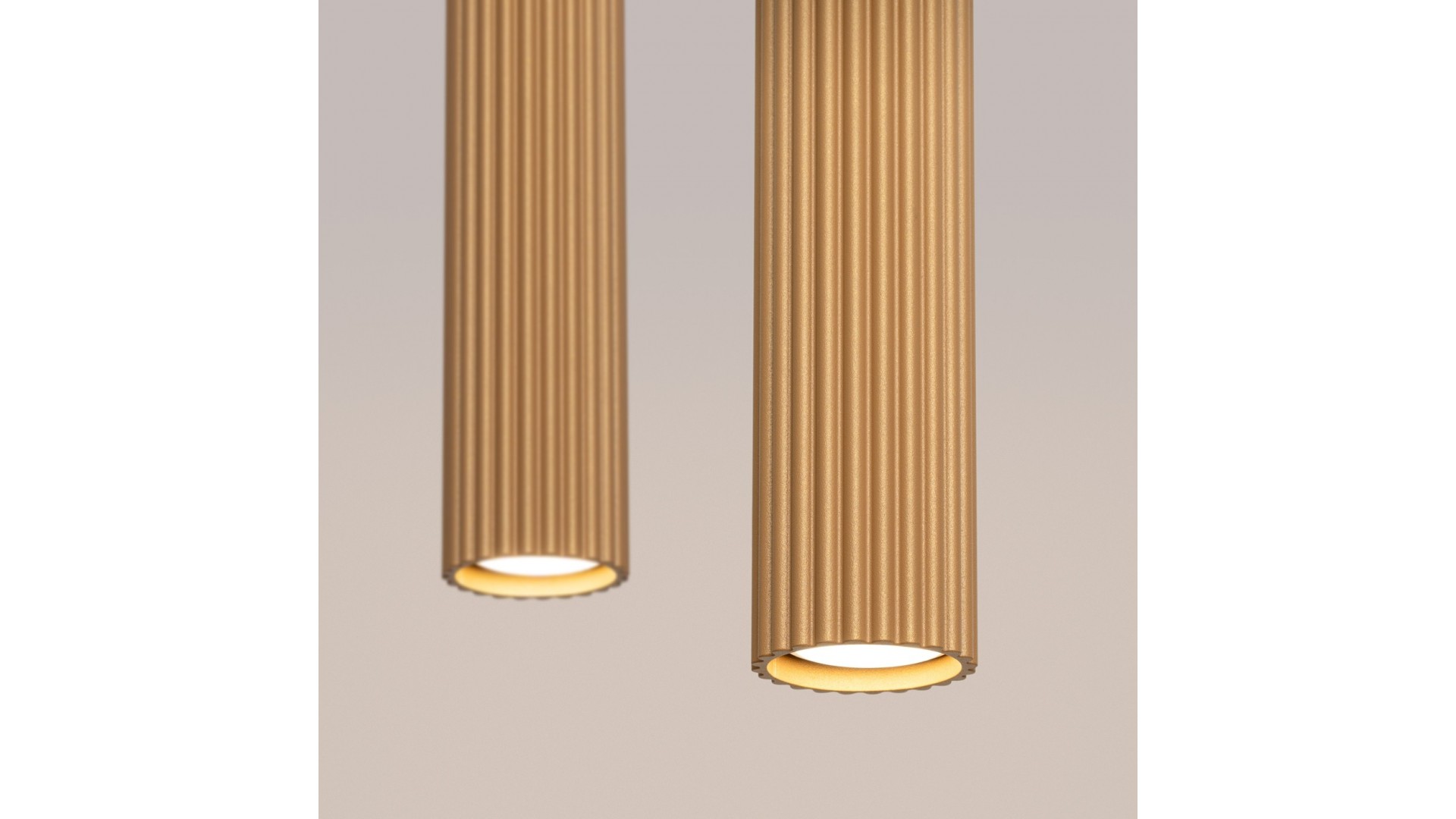 Lampa wisząca KARBON 2 złoty Sollux SL.1555