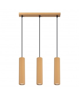 Lampa wisząca KARBON 3L złoty Sollux SL.1556