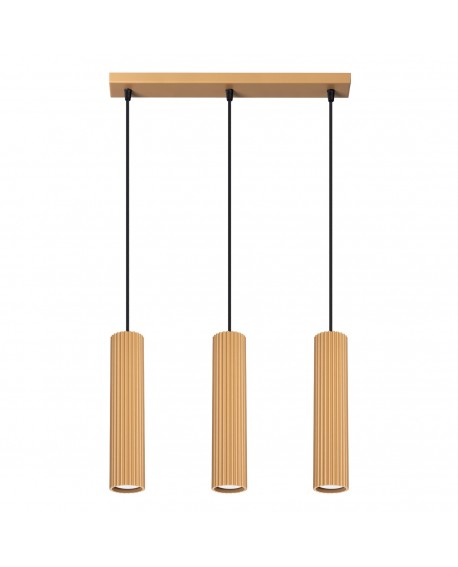 Lampa wisząca KARBON 3L złoty Sollux SL.1556
