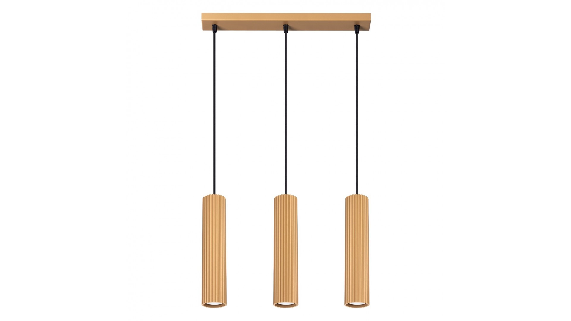Lampa wisząca KARBON 3L złoty Sollux SL.1556