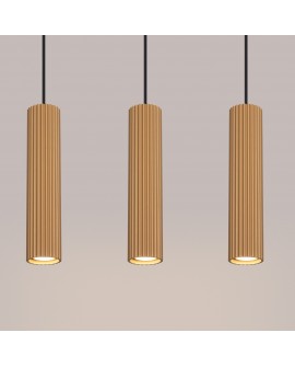 Lampa wisząca KARBON 3L złoty Sollux SL.1556