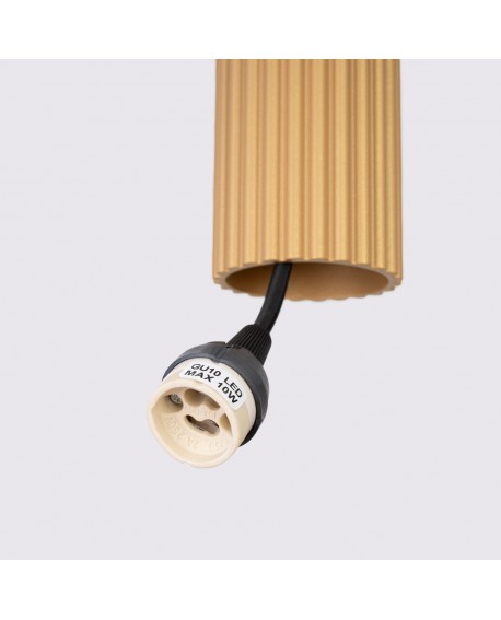 Lampa wisząca KARBON 3P złoty Sollux SL.1557