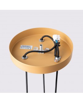 Lampa wisząca KARBON 3P złoty Sollux SL.1557