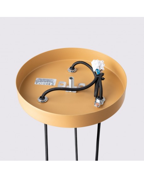 Lampa wisząca KARBON 3P złoty Sollux SL.1557