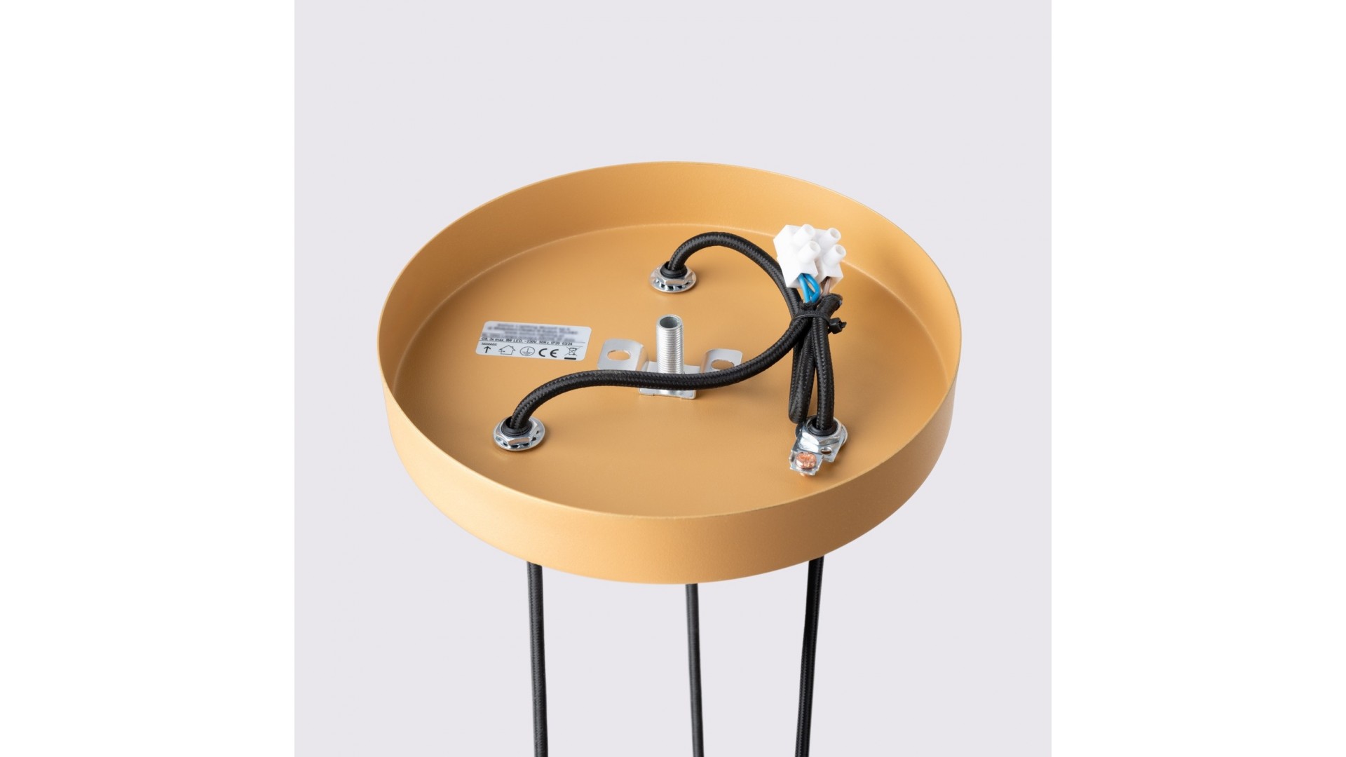 Lampa wisząca KARBON 3P złoty Sollux SL.1557