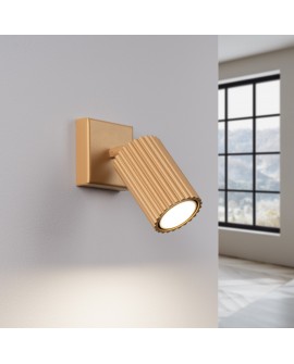 Kinkiet KARBON złoty Sollux SL.1559