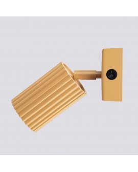 Kinkiet KARBON złoty z włącznikiem Sollux SL.1560