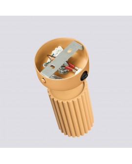 Kinkiet KARBON złoty z włącznikiem Sollux SL.1560