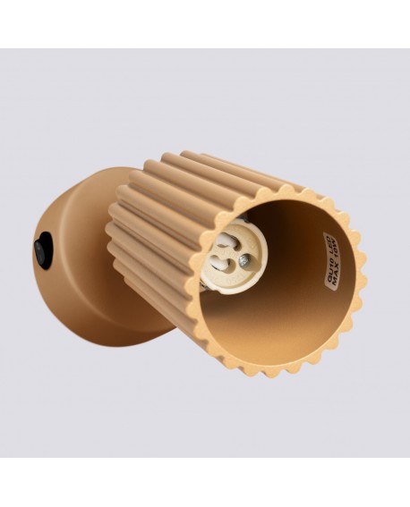 Kinkiet KARBON złoty z włącznikiem Sollux SL.1560