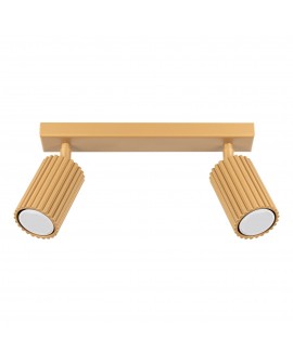 Plafon KARBON 2 złoty Sollux SL.1561